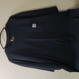 Carhartt mens tall 2xl black shirt